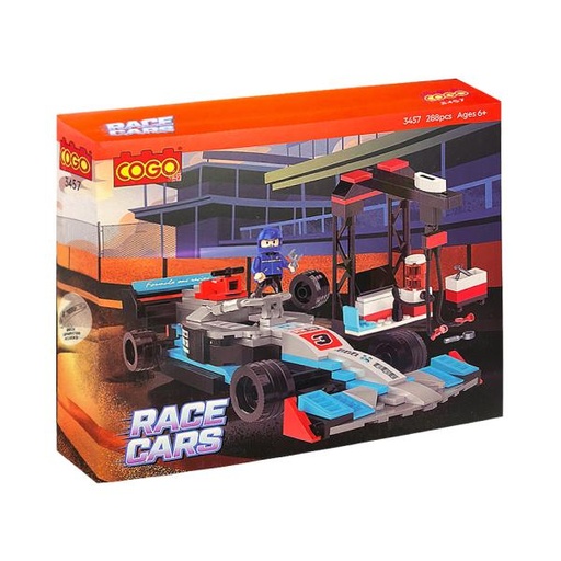 [CO3457] Carro de Carreras de Formula Armable 288Pzs 6a+