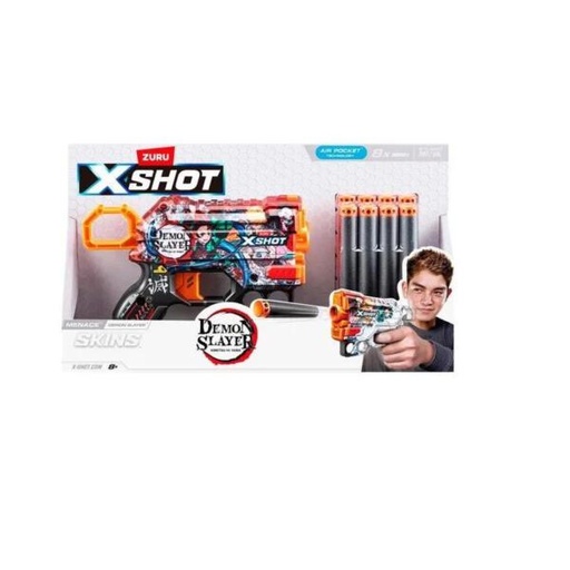 [ZU36768] Lanzador de Dardos de Espuma X-Shot Menace  Skins Demon Slayer 8a+