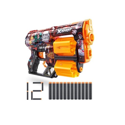 [ZU36767] Lanzador de Dardos de Espuma X-Shot Dread Skins Demon Slayer 8a+