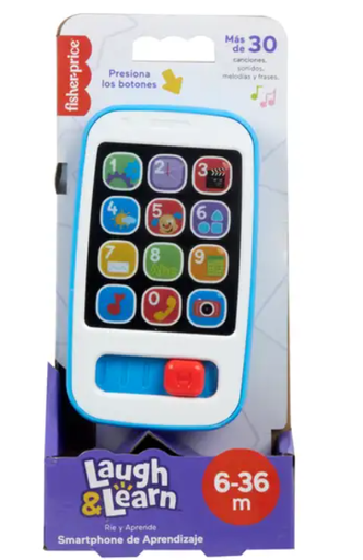 [MTHXB83] Fisher-Price - - Ríe y Aprende Smart Phone De Aprendizaje Azul 6-36m+