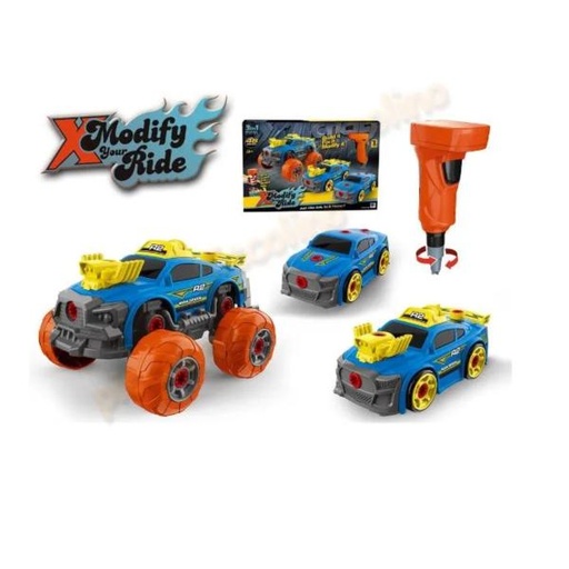 [WW661369] Set de Vehiculos Armables 3en1 46Pzs 3a+ Azules (453585)