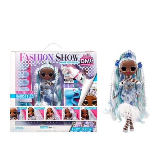 [MG584285] Muñeca L.O.L Sorprise Désfilé de Modas 5 Estilos 3a+(Lady Braids)