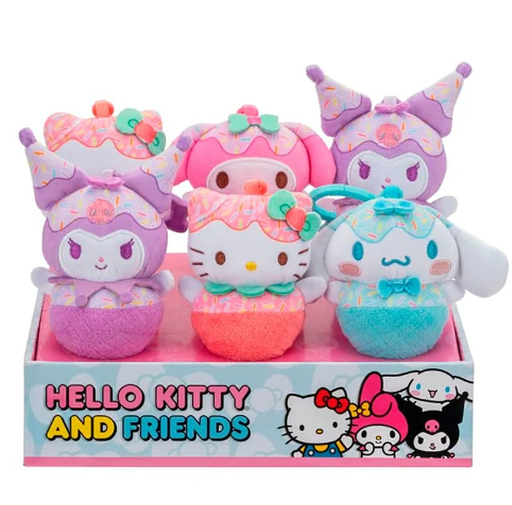 [JZHKT0012] Llaveros de Peluches de Hello Kitty and Friends Disp/6 Surt/4 6a+