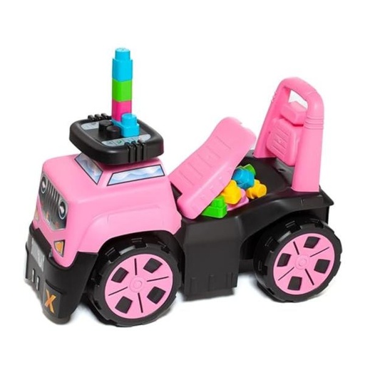 [ML23204] Carro Montable con 10 Bloques 3e1 1a+ Rosado