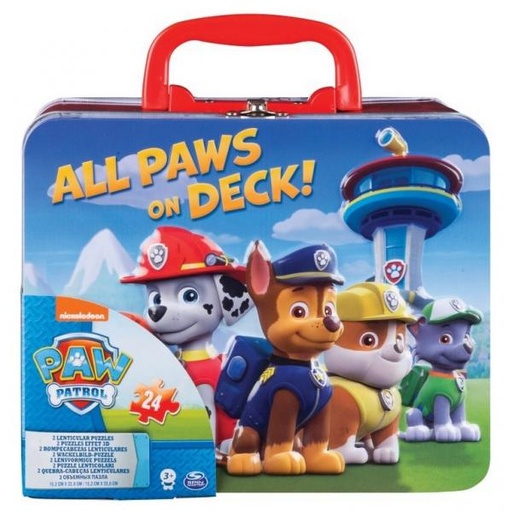 [BT6033095] Boing Toys Games - Rompecabezas Paw Patrol Caja Metálica 24pz Set/2