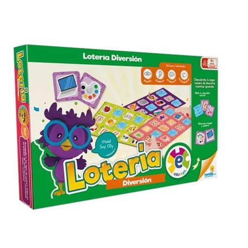 [RN060207] Juego Didáctico Lotería Diversión Edu Bilingue 6a+