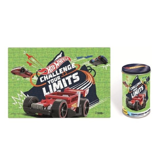 [RN11744] Hot Wheels - Rompecabezas x 250 Pzas Lata
