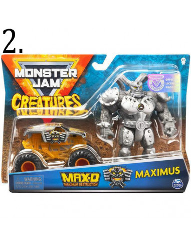 [BT6055108] Vehículo Monster Jam y Figura Set/2 Surt/3 3a+