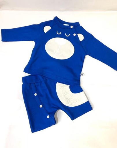 [AC24231358] Baby Basics Pijama 2 Piezas Osito con Orejas T: 369m