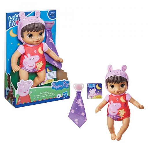 [HBF2388] Baby Alive Bebé Pijama de Peppa Pig Hora de Dormir 2a+
