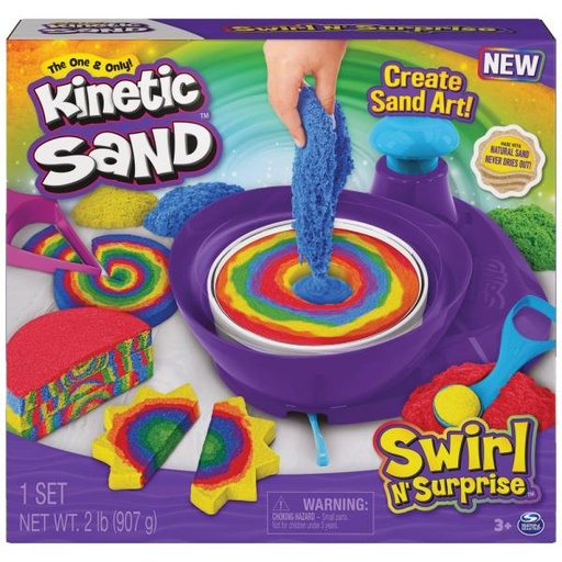 [BT6063931] Kinetic Sand Crea tu Obra de Arte de Arena Remolino Sorpresa 3a+
