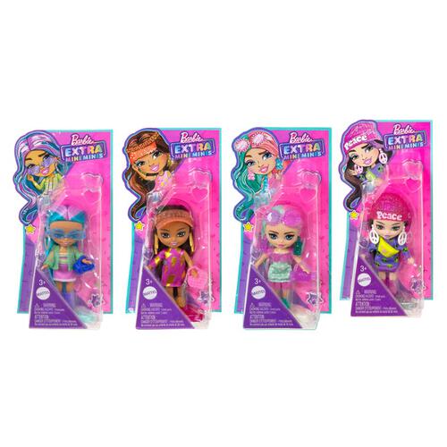 [MTHLN44] Muñecas Barbie Extras Mini Minis Displ/4 Surt/4 3a+