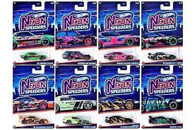 [MTHLH72] Hot Wheels Autos Neon Speeders Surt/8 3a+