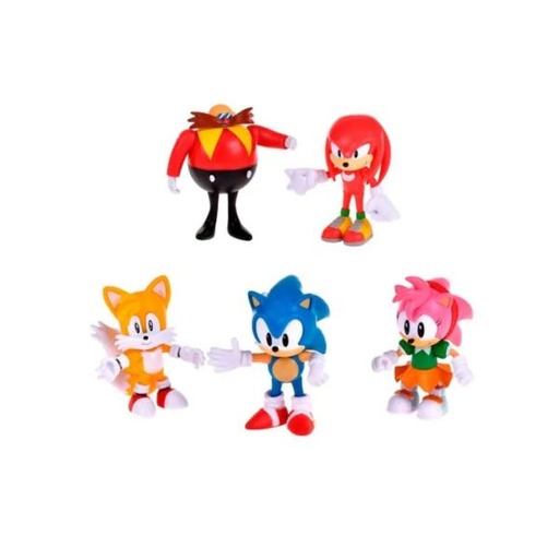 [CV6356] Figuras Articuladas de Sonic the Hedgehog Set/5 4a+