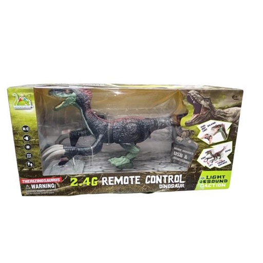[WWRS056] Dinosaurio de Radio Control con Luz y Sonido Therizinosaurus 6a+ (454384)