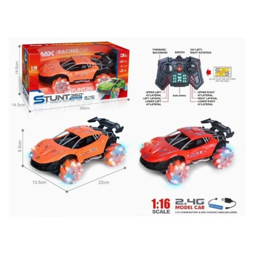 [WWSL1653A] Carro Control Remoto Stunt 360° Surt/2 3A+ (452298)