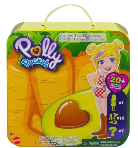 [MTGVY55] Polly Pocket Modas Sorpresas Vegetales De Lila 4a+