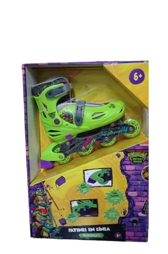 [PI11403L] Patines en Línea de Tortugas Ninja T35-38 Ajustables 6a+