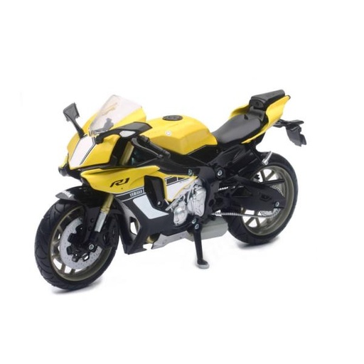 [TY57803B] Motocicleta Yamaha YZF-R1 Amarilla Escala 1:12 Surt/2 5a+