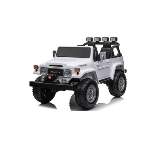 [PBS316W] Carro Montable Land Cruiser Blanco 3a+ 12v