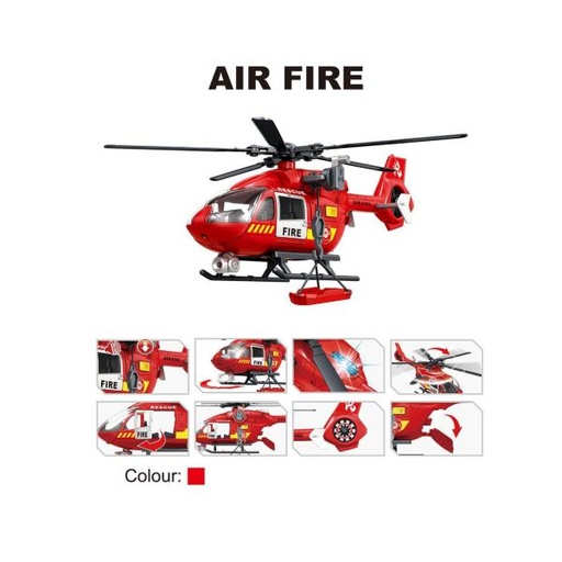 [WW66651Q] Helicóptero de Rescate con Luz y Sonido 3a+ (454469)