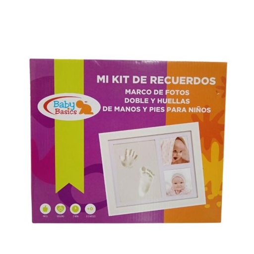 [NENP077] Portaretrato Doble Foto y Set de Huellas de Manos y Pies 3a+(458771)