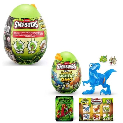 [ZU74132] Huevo Sorpresa  Smashers Jurassic Light Dino Displ/8  3a+