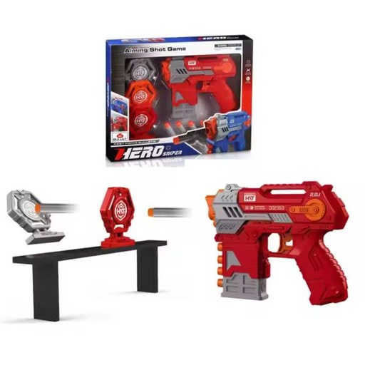 [WW9008B2] Lanzador de Dardos de Espuma con Tiro de Punteria Rojo 8a+(458863)