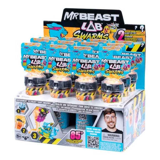 [BT24744] Mr Beast Laboratorio Figuras Swarms Set/2 Sorpresas Displ/12 Surtido 5a+