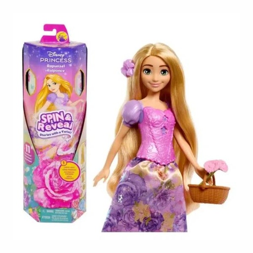 [MTHTV86] Muñeca Disney Princesa Spin & Reveal Rapunzel 3a+
