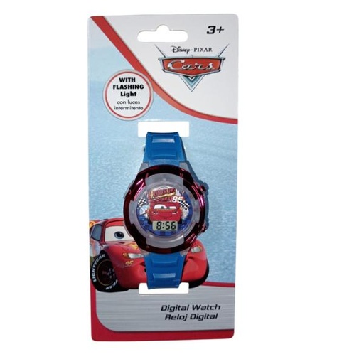 [PI11801CAR] Reloj Digital LCD con Luces Parpadeantes Disney Pixar Cars 3a+