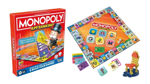 [HBG1424] Hasbro-Games-Juego de Mesa Monopoly Banco Virtual 8a+