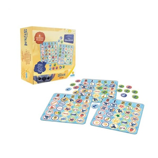 [RN12628] Juego de Mesa Bingo Disney Stitch 5a+