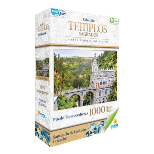 [RN12633] Rompecabezas Colección Templos Sagrados Santuario de las Lajas Colombia 1000Pzs 16a+