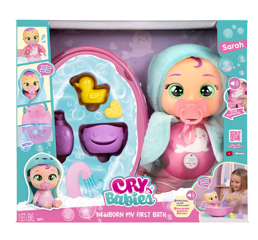 [BT924420] Muñeca Cry Babies Mi Primer Baño 18m+