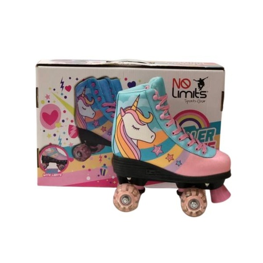 [YX0126PY30] Patines  Unicornio con Luz Talla 30 (439060)