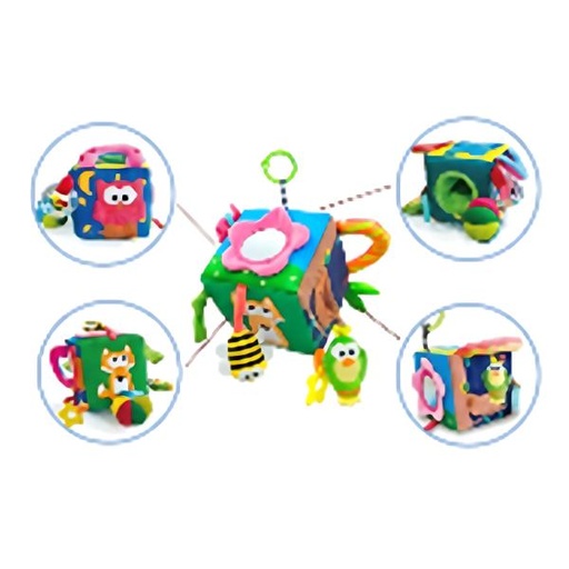 [JD850544] Juguete Sensorial Cubo para Desarrollo Motora Fina 0m+