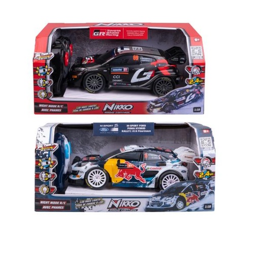 [NK10650] Carro Control Remoto Toyota Gazoo Racing y Ford Surt/2 6a+ Esc 1:18