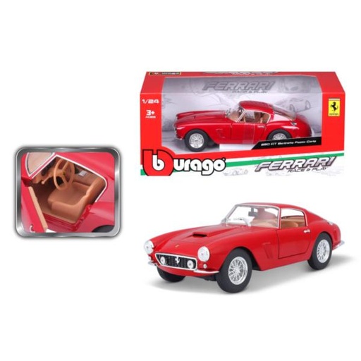 [MB1826025] Carro Ferrari 250GT Berlinetta Passo Corto Rojo Esc:1:24 3a+(260256)