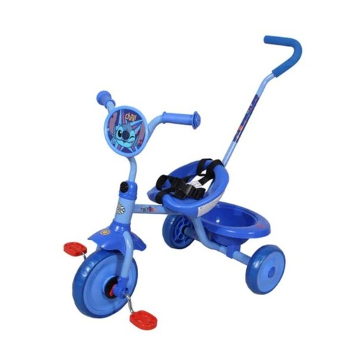 [PI11833ST] Triciclo Con Canasto & Cinturon & Guia Disney Stitch 3a+