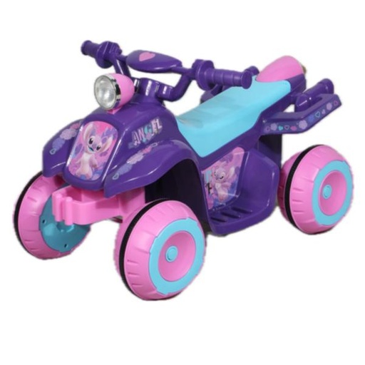 [PI12158AN] Montable Cuatriciclo Eléctrico  6 V Disney Stitch Angel 3a+