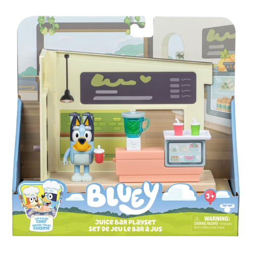 [BT18920] Figura de Bluey con Set de Juego de Barra de Jugos 3a+