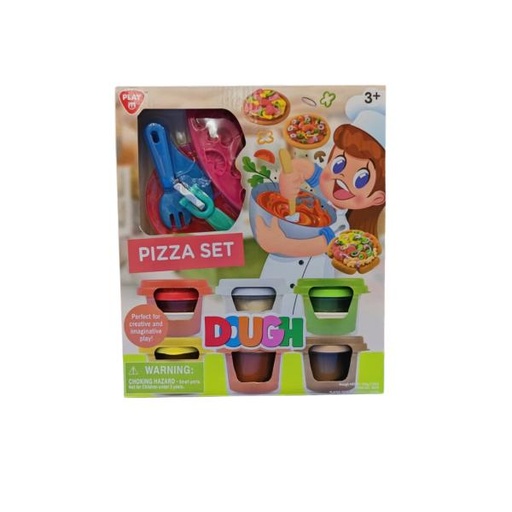 [PG8213] Set De Plasticina Para Hacer Pizza 3a+