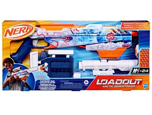 [HBG1764] Lanzador Nerf Loadout Arctic Zerostriker 8a+
