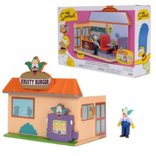[JP175574] Figura Articulada de los Simpsons con Set Krusty Burger 4a+