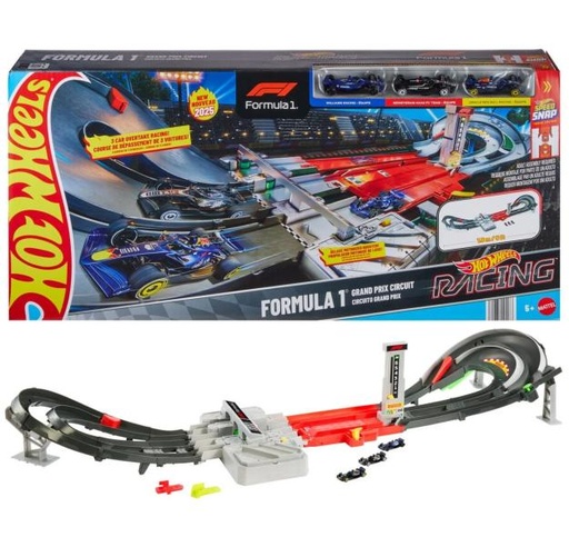 [MTJDY16] Hot Wheels Racing Pista Grand Prix de Formula 1 5a+