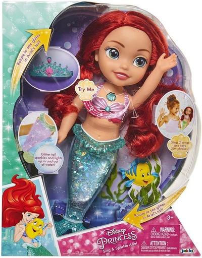 [JP212134] Muñeca Princesa Disney Ariel Canta y Brilla 3a+