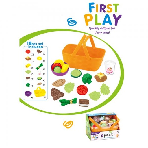 [WWYH8003B] Canasta de Picnic con Accesorios 18pzs 3a+ (444040)