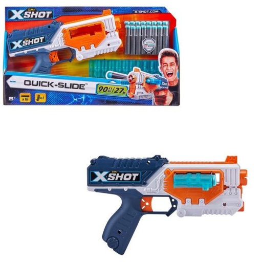 [ZU36401] Lanzador de Dardos de Espuma X-Shot Quick-Slide 8a+