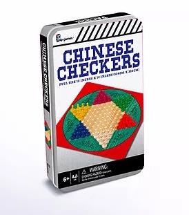 [PP818] Juego de Mesa Damas Chinas Caja Metálica 6a+